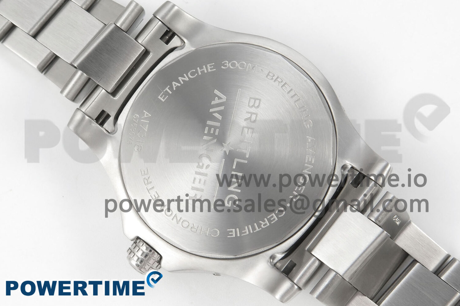 Avenger 43mm SS TF 1:1 Best Edition Black Dial on SS Bracelet A2824 V2 - Image 8