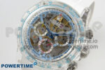 Daytona Aet Remould Transparent SONIC Best Edition Skeleton Dial on White Rubber Strap SA4130 - Image 2
