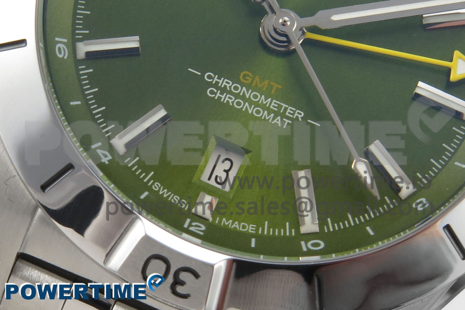Breitling BLSF Chronomat Automatic 1:1 Best Edition GMT 40mm Green Dial On SS Bracelet A2836 - Image 5