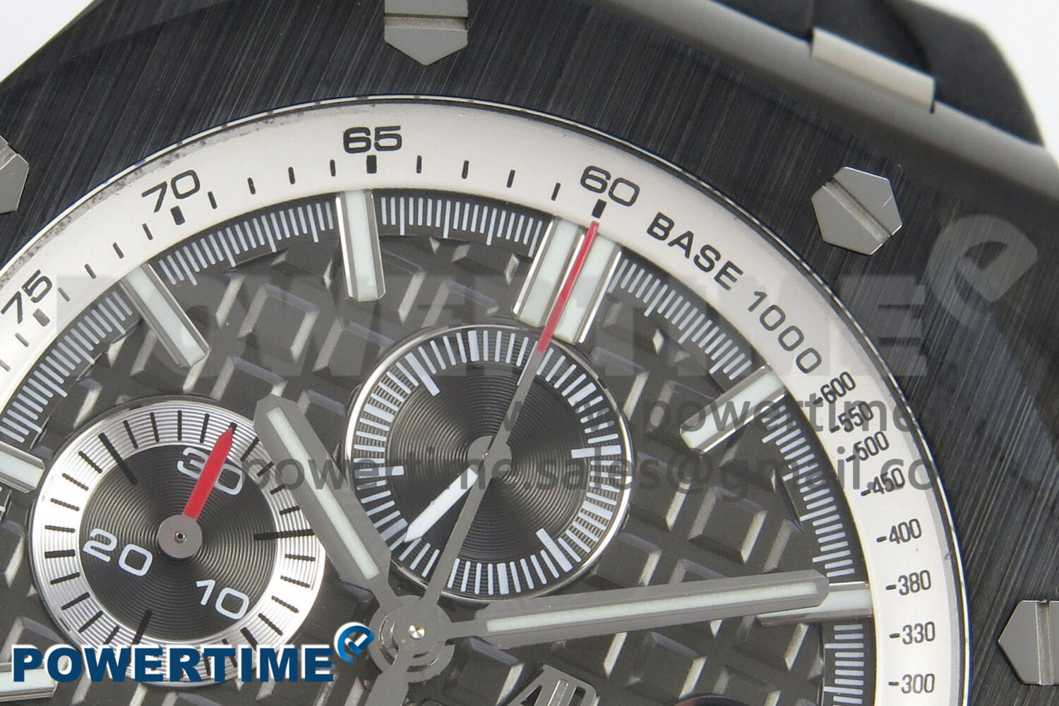 Royal Oak Offshore 44mm Black Ceramic APJF 1:1 Best Edition Gray Dial on Black Rubber Strap A3126 - Image 4
