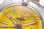 Avenger 43mm SS TF 1:1 Best Edition Yellow Dial on SS Bracelet A2824 V2 - Image 4