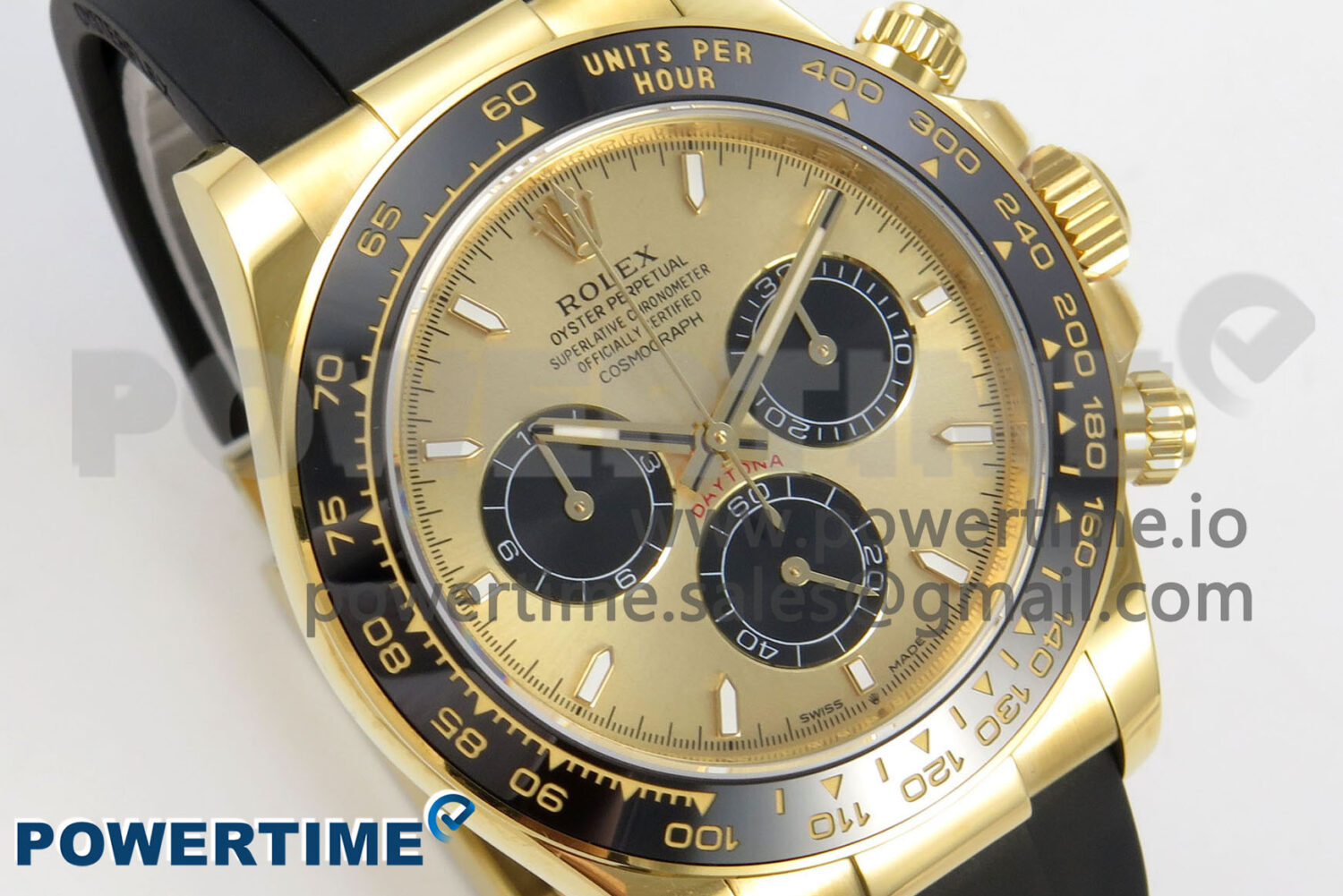 Daytona 126518LN THBF 1:1 Best Edition YG/Black Dial on Oysterflex Strap SH4131 - Image 2