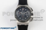 Royal Oak Offshore 44mm SS APPF Best Edition Black Dial Ceramic Bezel on Black Rubber Strap SA3126
