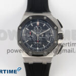 Royal Oak Offshore 44mm SS APPF Best Edition Black Dial Ceramic Bezel on Black Rubber Strap SA3126