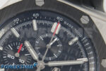 Royal Oak Offshore 44mm SS APPF Best Edition Black Dial Ceramic Bezel on Black Rubber Strap SA3126 - Image 4
