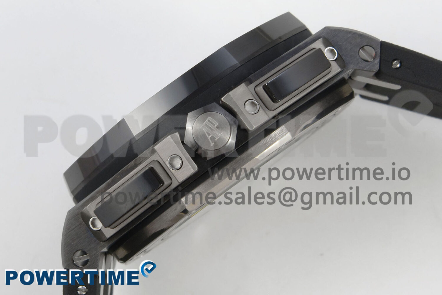 Royal Oak Offshore 44mm Black Ceramic APJF 1:1 Best Edition Gray Dial on Black Rubber Strap A3126 - Image 6