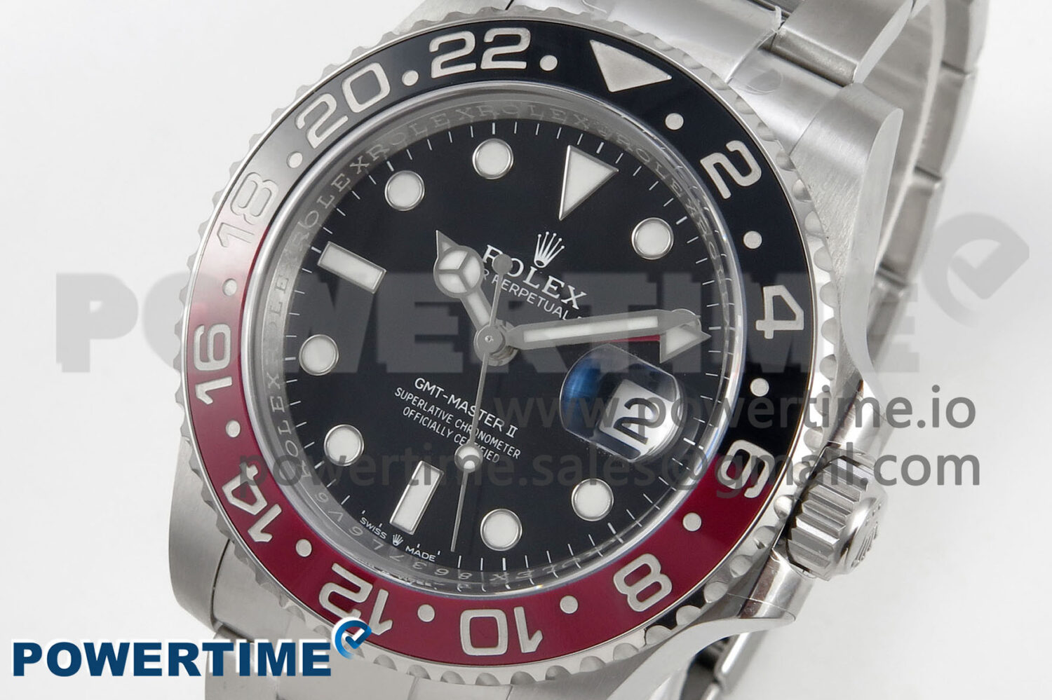 GMT-Master II Black/Red Ceramic 904L ARF 1:1 Best Edition Black Dial on Oyster Bracelet SH3285 CHS - Image 3