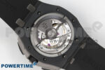 Royal Oak Offshore 44mm Black Ceramic APJF 1:1 Best Edition Gray Dial on Black Rubber Strap A3126 - Image 9