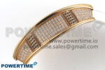 RM07 Ladies Full Diamonds RG ZF 1:1 Best Edition White MOP Dial on White Rubber Strap CRMA2 Clone - Image 7