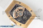 RM07 Ladies Full Diamonds RG ZF 1:1 Best Edition White MOP Dial on White Rubber Strap CRMA2 Clone - Image 8