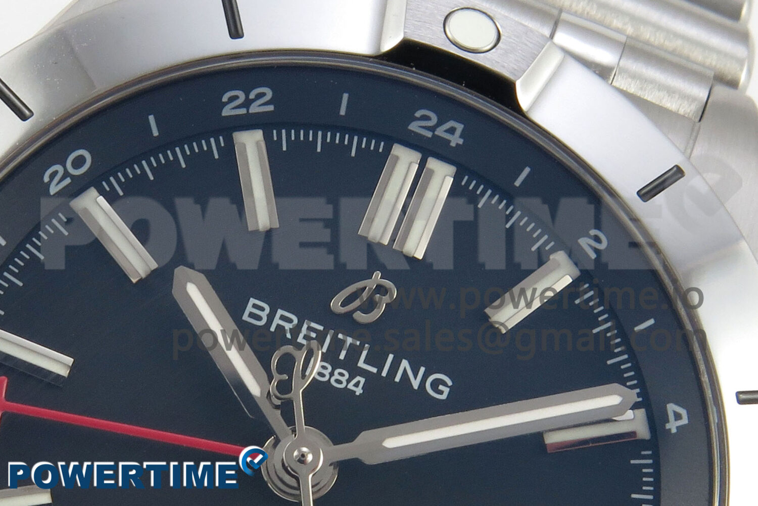 Breitling BLSF Chronomat Automatic 1:1 Best Edition GMT 40mm Black Dial On SS Bracelet A2836 - Image 4