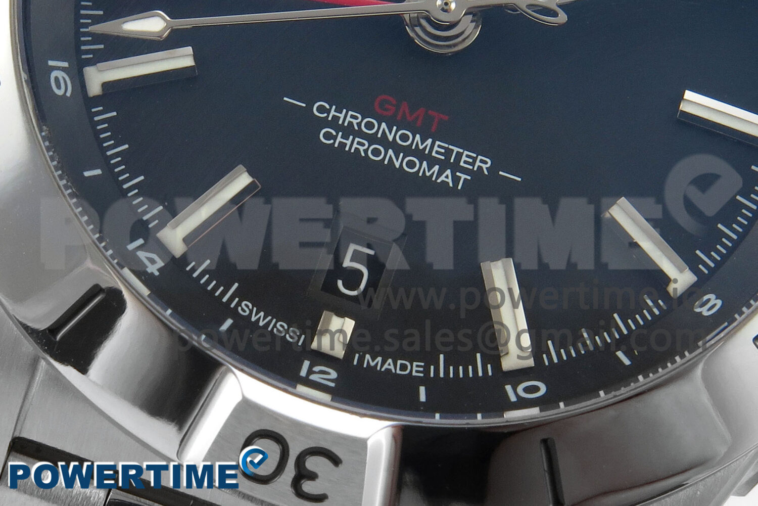 Breitling BLSF Chronomat Automatic 1:1 Best Edition GMT 40mm Black Dial On SS Bracelet A2836 - Image 5