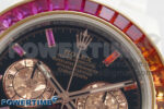 Daytona White Ceramic Case and Bracelet Black Rainbow Dial Rainbow Bezel SONIC Best Edition SA4130 - Image 4