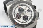 Royal Oak Offshore 44mm SS APPF Best Edition White Dial Ceramic Bezel on Black Rubber Strap SA3126 - Image 2