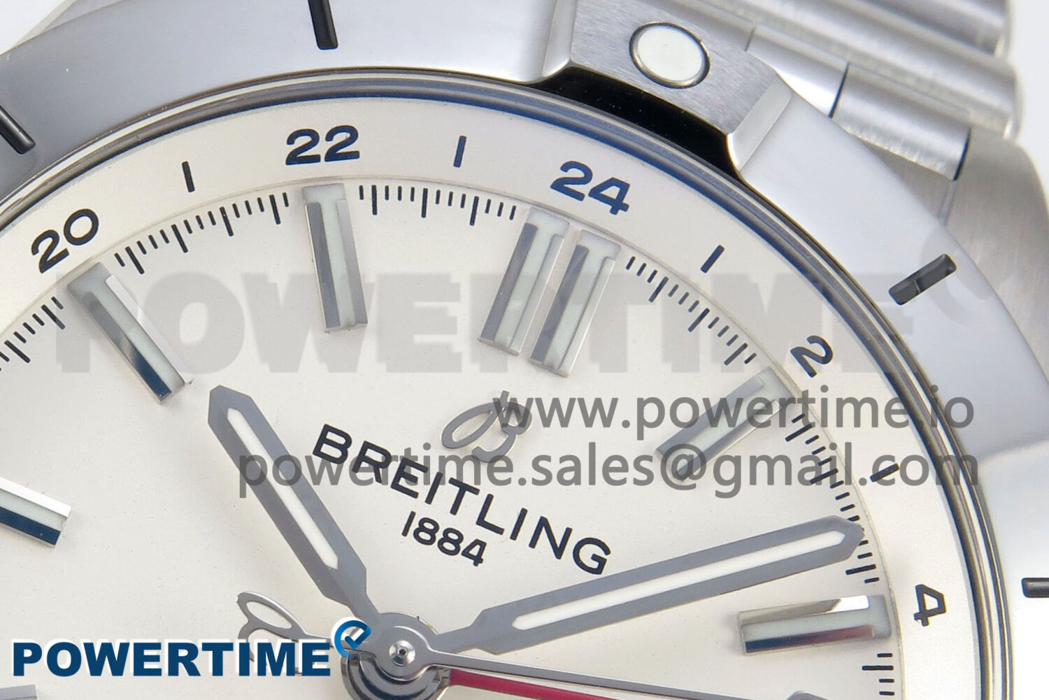 Breitling BLSF Chronomat Automatic 1:1 Best Edition GMT 40mm White Dial On SS Bracelet A2836 - Image 4