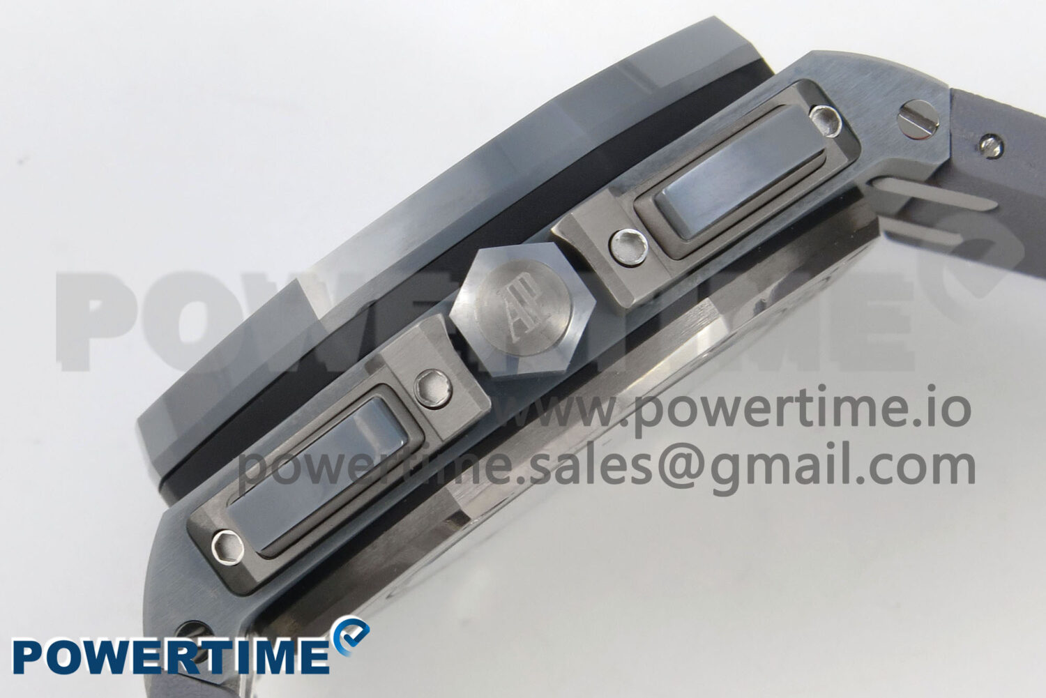 Royal Oak Offshore 44mm Titanium APJF 1:1 Best Edition Blue Dial on Gray Rubber Strap A3126 - Image 6