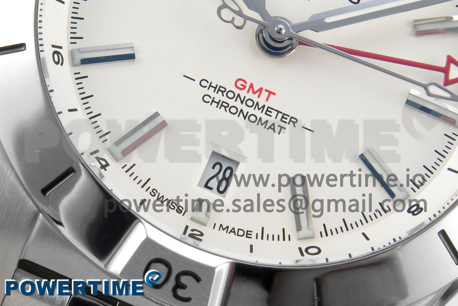 Breitling BLSF Chronomat Automatic 1:1 Best Edition GMT 40mm White Dial On SS Bracelet A2836 - Image 5