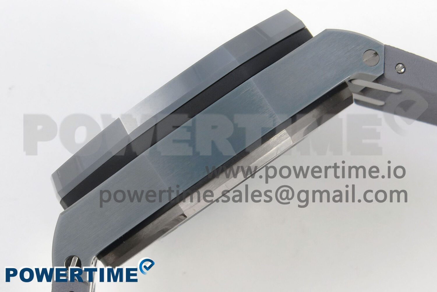 Royal Oak Offshore 44mm Titanium APJF 1:1 Best Edition Blue Dial on Gray Rubber Strap A3126 - Image 7