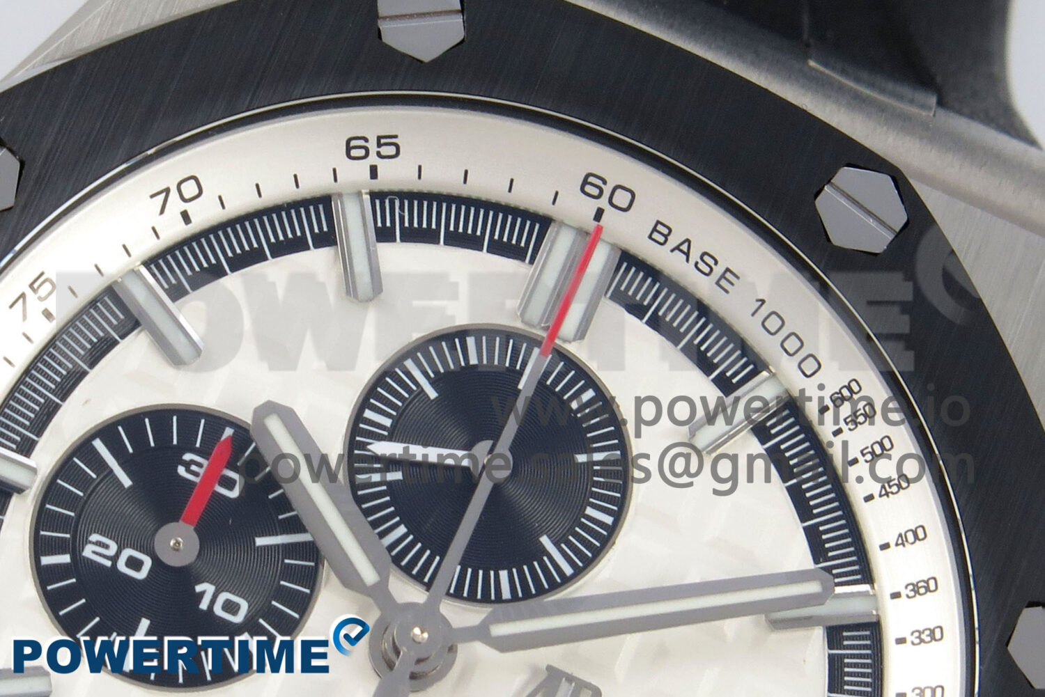 Royal Oak Offshore 44mm SS APPF Best Edition White Dial Ceramic Bezel on Black Rubber Strap SA3126 - Image 4