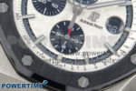 Royal Oak Offshore 44mm SS APPF Best Edition White Dial Ceramic Bezel on Black Rubber Strap SA3126 - Image 5