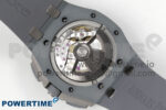 Royal Oak Offshore 44mm Titanium APJF 1:1 Best Edition Blue Dial on Gray Rubber Strap A3126 - Image 10
