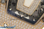 RM07 Ladies Full Diamonds RG ZF 1:1 Best Edition White MOP Dial on White Rubber Strap CRMA2 Clone - Image 5