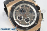 Royal Oak Offshore 44mm RG APPF Best Edition Gray Dial Ceramic Bezel on Black Rubber Strap SA3126 - Image 3