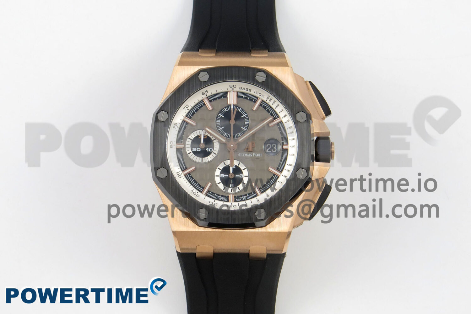 Royal Oak Offshore 44mm RG APPF Best Edition Gray Dial Ceramic Bezel on Black Rubber Strap SA3126 - Image 1