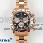 Daytona 126505 THBF 1:1 Best Edition Black/RG Dial on RG Bracelet SH4131