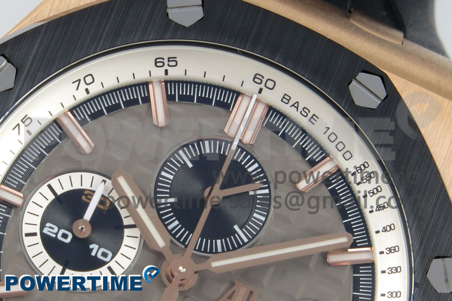 Royal Oak Offshore 44mm RG APPF Best Edition Gray Dial Ceramic Bezel on Black Rubber Strap SA3126 - Image 4