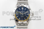 Breitling BLSF Chronomat Automatic 1:1 Best Edition GMT 40mm Blue Dial with Inner Yellow Rim On SS Bracelet