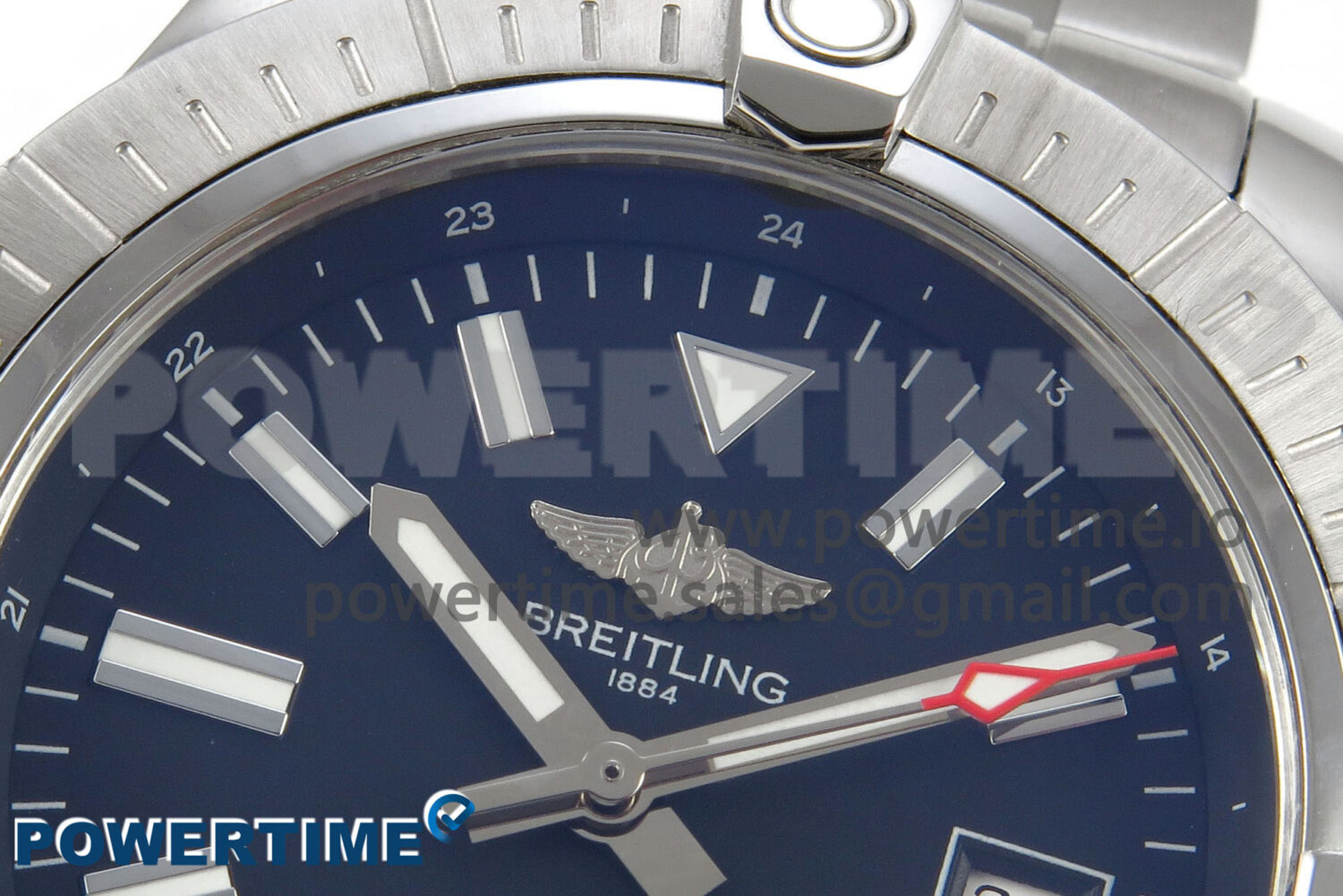 Avenger 43mm SS TF 1:1 Best Edition Black Dial on SS Bracelet A2824 V2 - Image 4