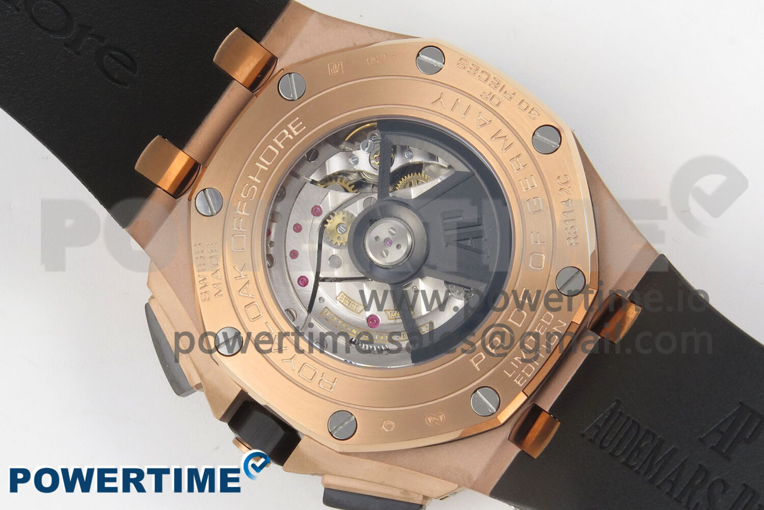 Royal Oak Offshore 44mm RG APPF Best Edition Gray Dial Ceramic Bezel on Black Rubber Strap SA3126 - Image 8