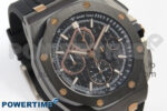 Royal Oak Offshore 44mm Black Ceramic APJF 1:1 Best Edition Black RG Dial on Black Rubber Strap A3126 - Image 3