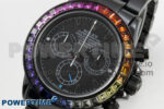 Daytona Black Ceramic Case and Bracelet Black Rainbow Dial Rainbow Bezel SONIC Best Edition SA4130 - Image 2