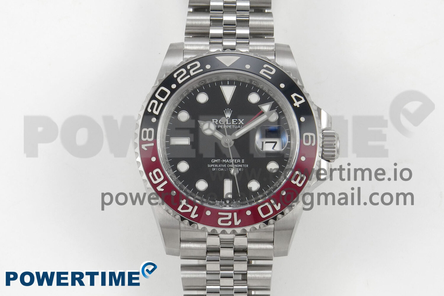 GMT-Master II Black/Red Ceramic 904L ARF 1:1 Best Edition Black Dial on Jubilee Bracelet SH3285 CHS - Image 1