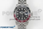 GMT-Master II Black/Red Ceramic 904L ARF 1:1 Best Edition Black Dial on Jubilee Bracelet SH3285 CHS