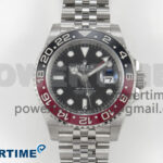 GMT-Master II Black/Red Ceramic 904L ARF 1:1 Best Edition Black Dial on Jubilee Bracelet SH3285 CHS