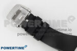 RM07 Ladies Full Diamonds SS ZF 1:1 Best Edition Red Dial on Black Rubber Strap CRMA2 Clone - Image 10