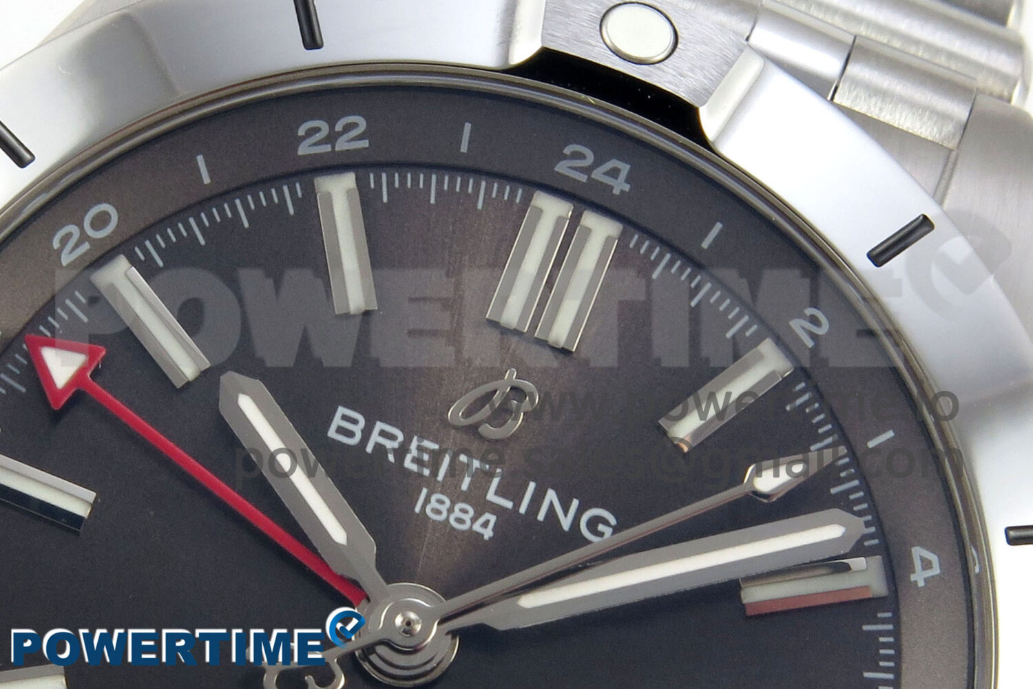 Breitling BLSF Chronomat Automatic 1:1 Best Edition GMT 40mm Grey Dial on SS Bracelet A2836 - Image 4