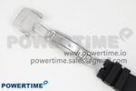 RM07 Ladies Full Diamonds SS ZF 1:1 Best Edition Black Dial on Black Rubber Strap CRMA2 Clone - Image 12