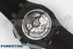 Royal Oak Offshore 44mm Black Ceramic APJF 1:1 Best Edition Black RG Dial on Black Rubber Strap A3126 - Image 10