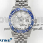 GMT-Master II Blue Ceramic 904L ARF 1:1 Best Edition Meteorite Dial on Jubilee Bracelet SH3285 CHS