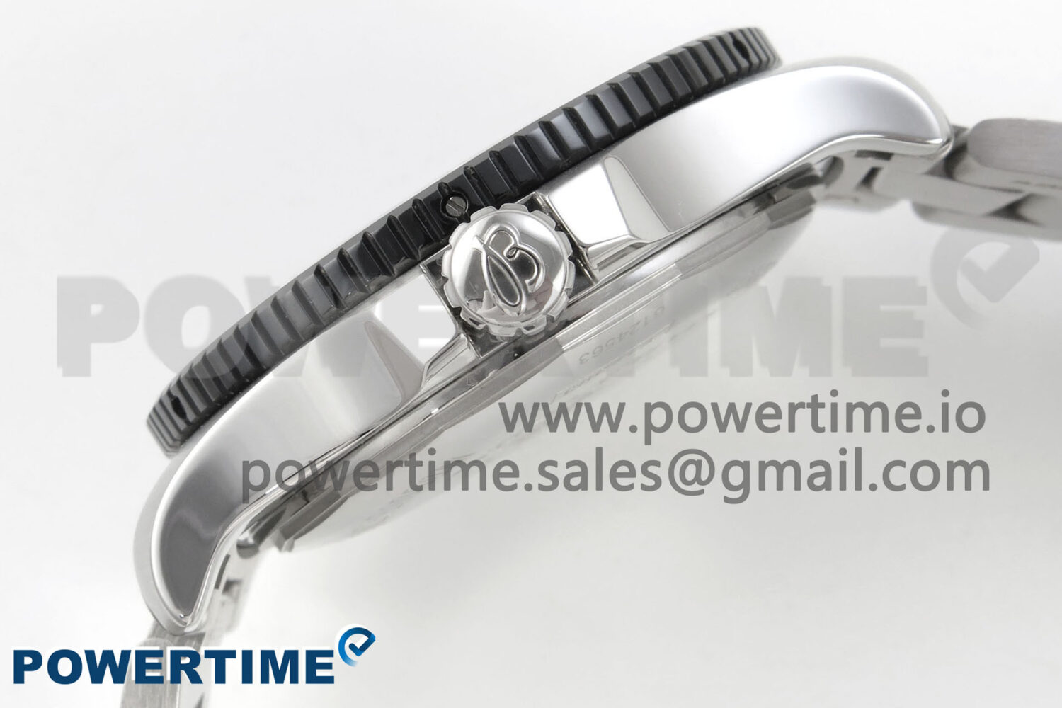 Superocean 44mm SS TF 1:1 Best Edition Black Dial Black Bezel on SS Bracelet A2824 V2 - Image 6