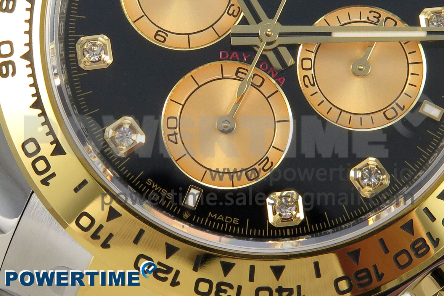 Daytona 126503 THBF 1:1 Best Edition Black/YG Diamonds Dial on SS/YG Bracelet SH4131 - Image 5