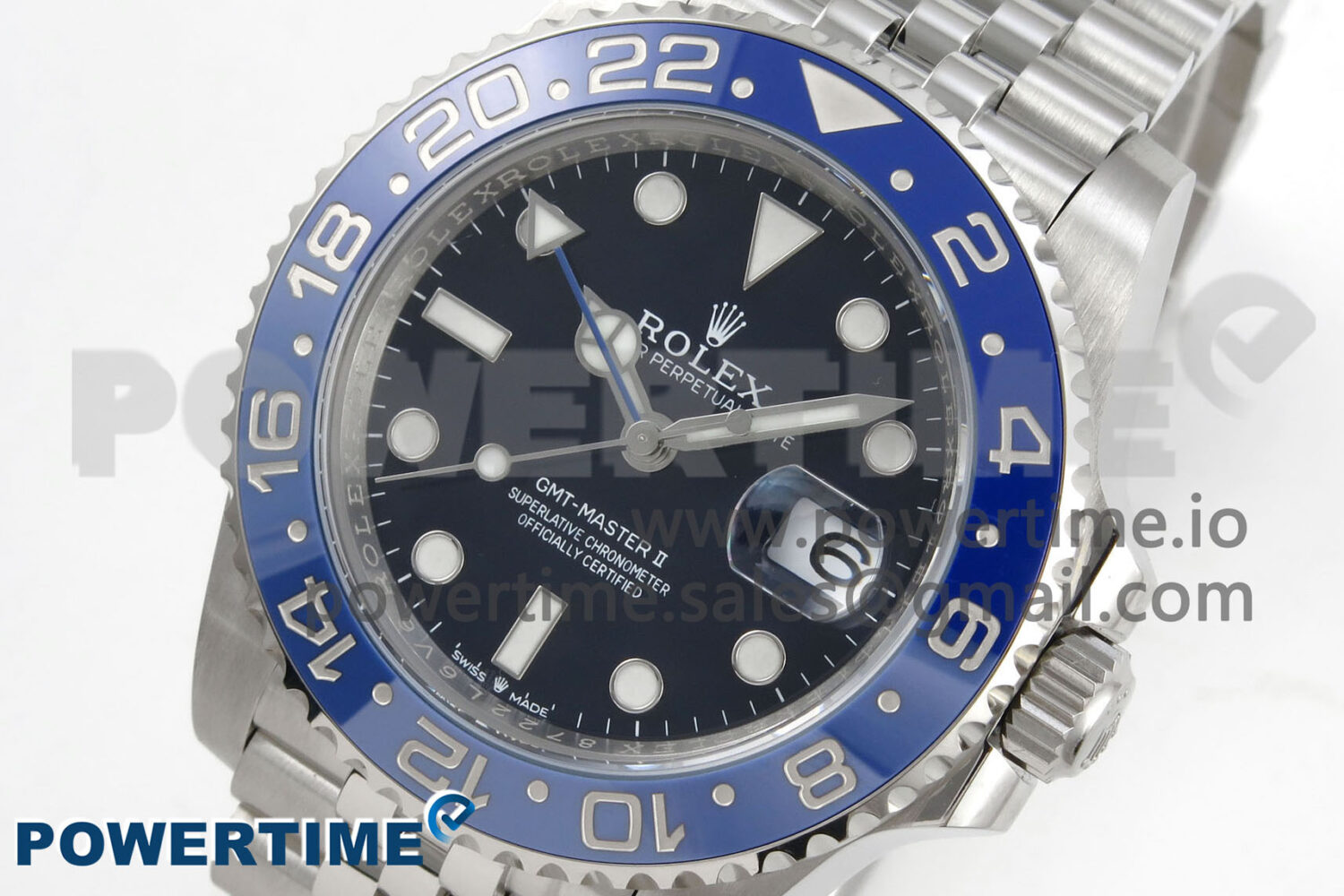 GMT-Master II Blue Ceramic 904L ARF 1:1 Best Edition Black Dial on Jubilee Bracelet SH3285 CHS - Image 2