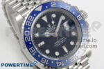 GMT-Master II Blue Ceramic 904L ARF 1:1 Best Edition Black Dial on Jubilee Bracelet SH3285 CHS - Image 3