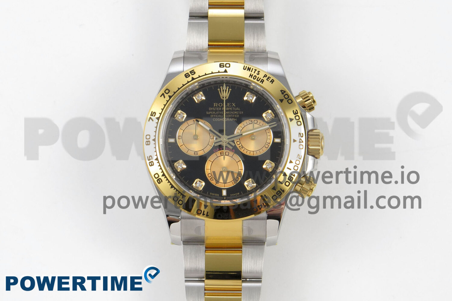 Daytona 126503 THBF 1:1 Best Edition Black/YG Diamonds Dial on SS/YG Bracelet SH4131 - Image 1
