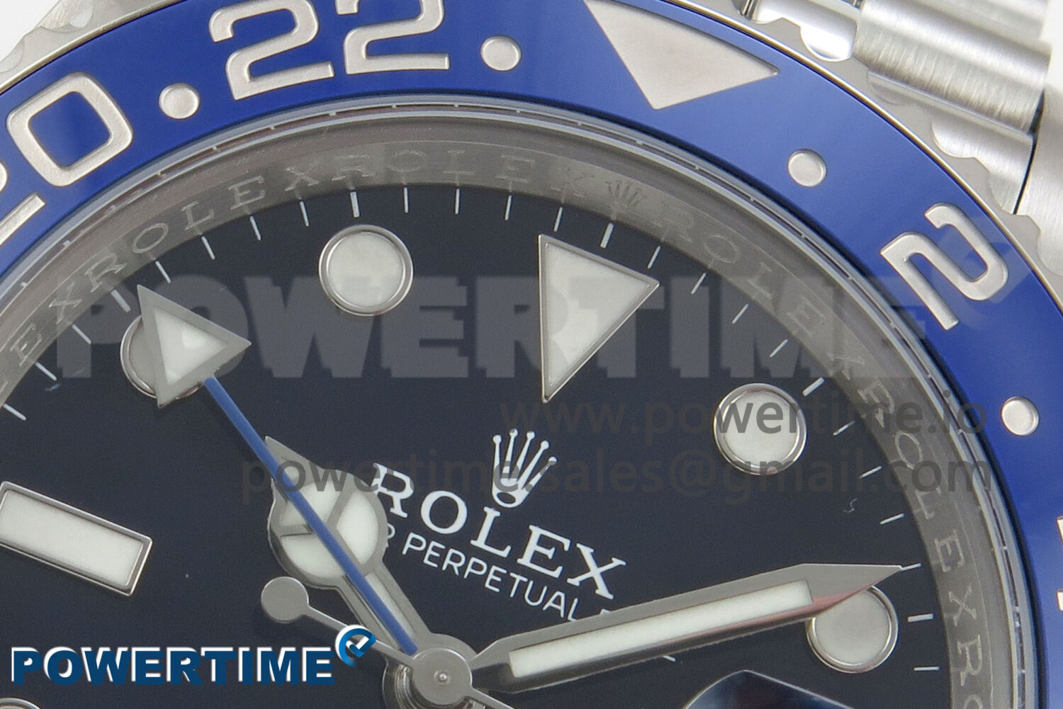 GMT-Master II Blue Ceramic 904L ARF 1:1 Best Edition Black Dial on Jubilee Bracelet SH3285 CHS - Image 4