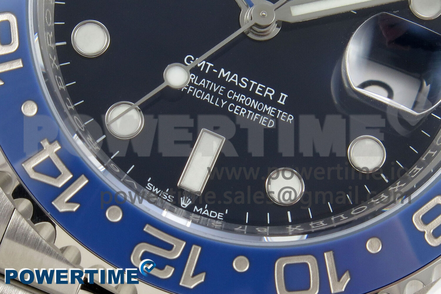 GMT-Master II Blue Ceramic 904L ARF 1:1 Best Edition Black Dial on Jubilee Bracelet SH3285 CHS - Image 5